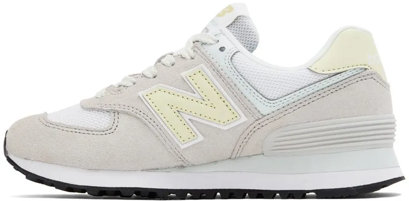 New Balance Gray 574 Low-Top Sneakers (WL574VL2)