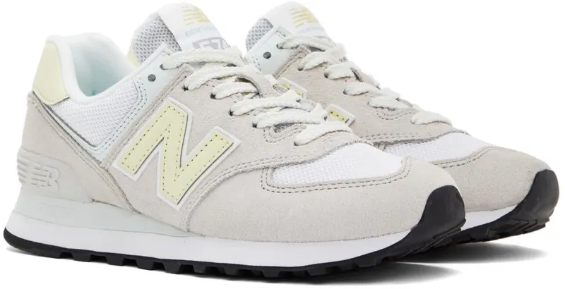 New Balance Gray 574 Low-Top Sneakers (WL574VL2)