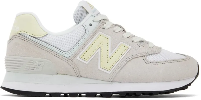 New Balance Gray 574 Low-Top Sneakers (WL574VL2)