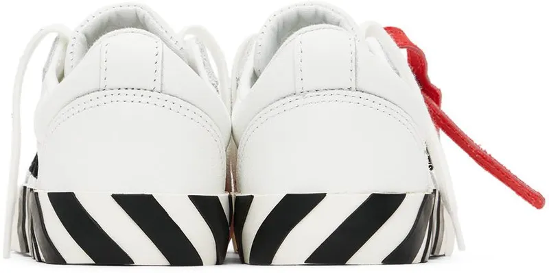 Off-White Kids White & Black Vulcanized Sneakers (OBIA003S22LEA0010110)
