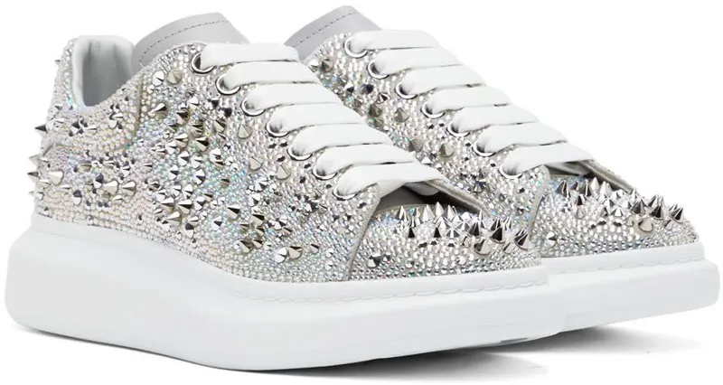 Alexander McQueen Silver Oversized Sneakers (705064WIBA4)