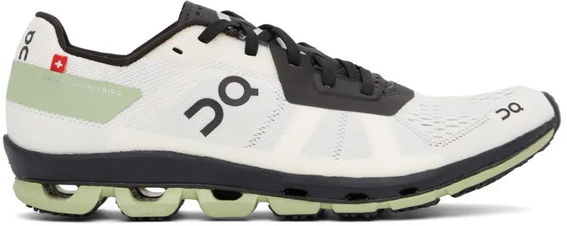 On White & Green Cloudflash Sneakers (36.99642)