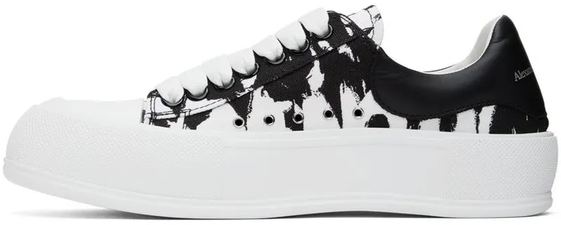 Alexander McQueen White Deck Plimsoll Sneakers (705199W4TG7)