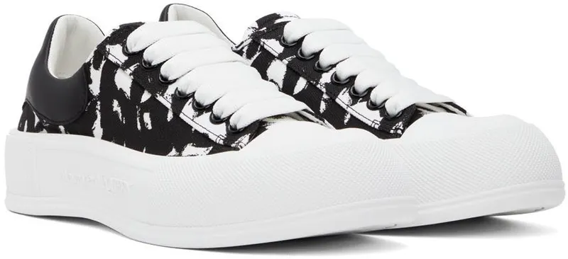 Alexander McQueen White Deck Plimsoll Sneakers (705199W4TG7)
