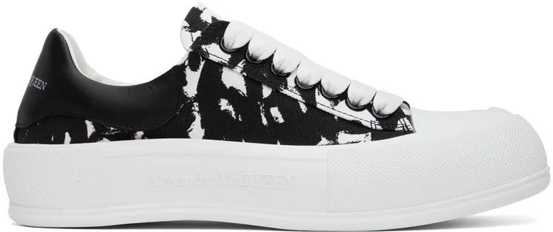 Alexander McQueen White Deck Plimsoll Sneakers (705199W4TG7)