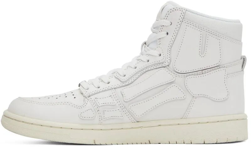 AMIRI White Hi Skel High-Top Sneakers (PF22MFS002-100)