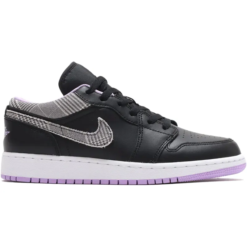 Air Jordan 1 Low Houndstooth (GS) (DH0570-015)