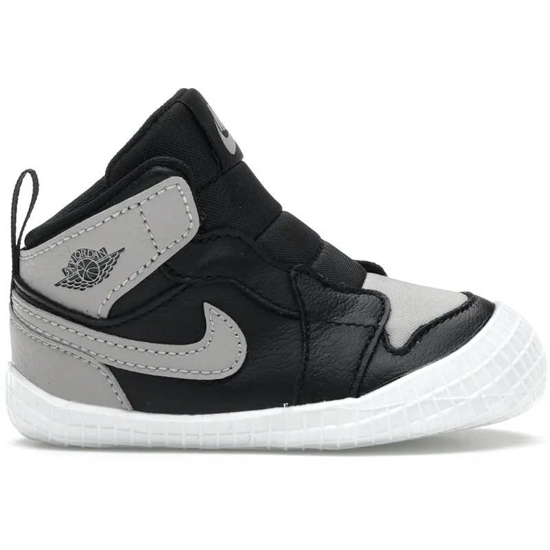 Jordan 1 Crib Bootie Black Medium Grey (I) (AT3745-013)