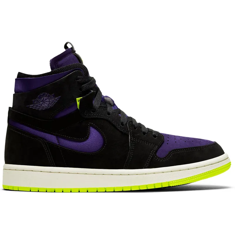 Jordan 1 High Zoom Air CMFT Black Court Purple Lemon Venom (W) (CT0979-001)