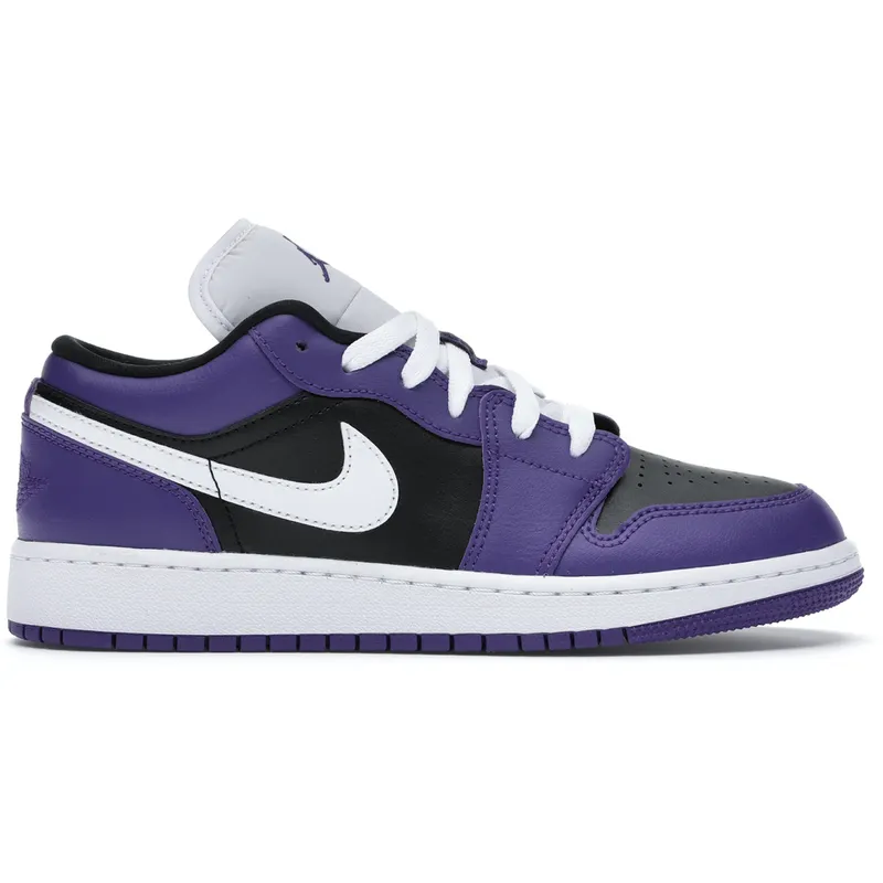 Jordan 1 Low Court Purple Black (GS) (553560-501)
