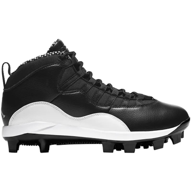 Jordan 10 Retro MCS Cleat Black White (CQ9532-001)