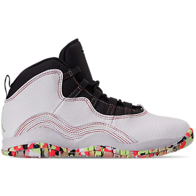 Jordan 10 Retro White Barely Volt Ember Glow (PS) (BV1844-176)