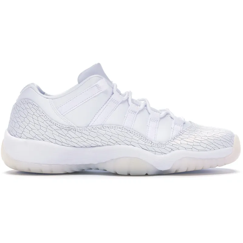 Jordan 11 Retro Low Heiress Pure Platinum (GS) (897331-100)