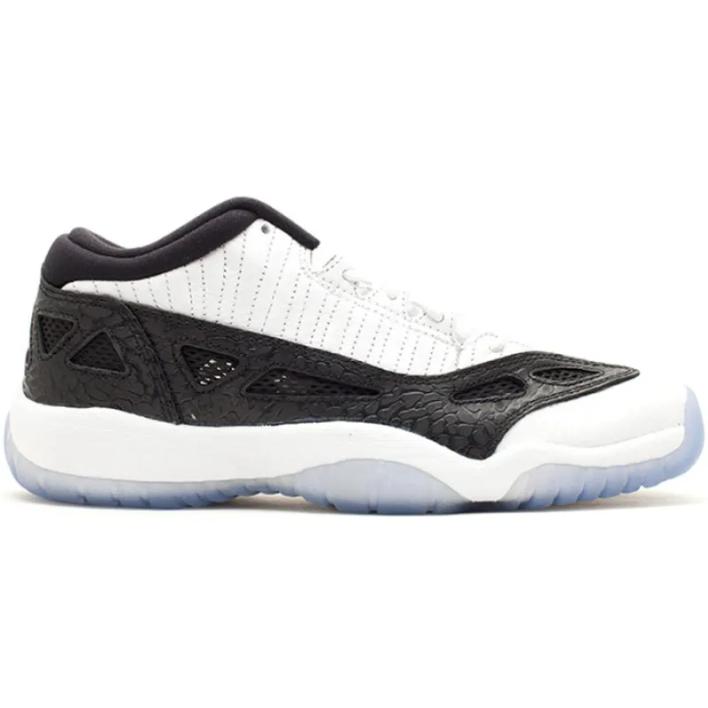 Jordan 11 Retro Low IE White Black (2011) (GS) (306006-100)