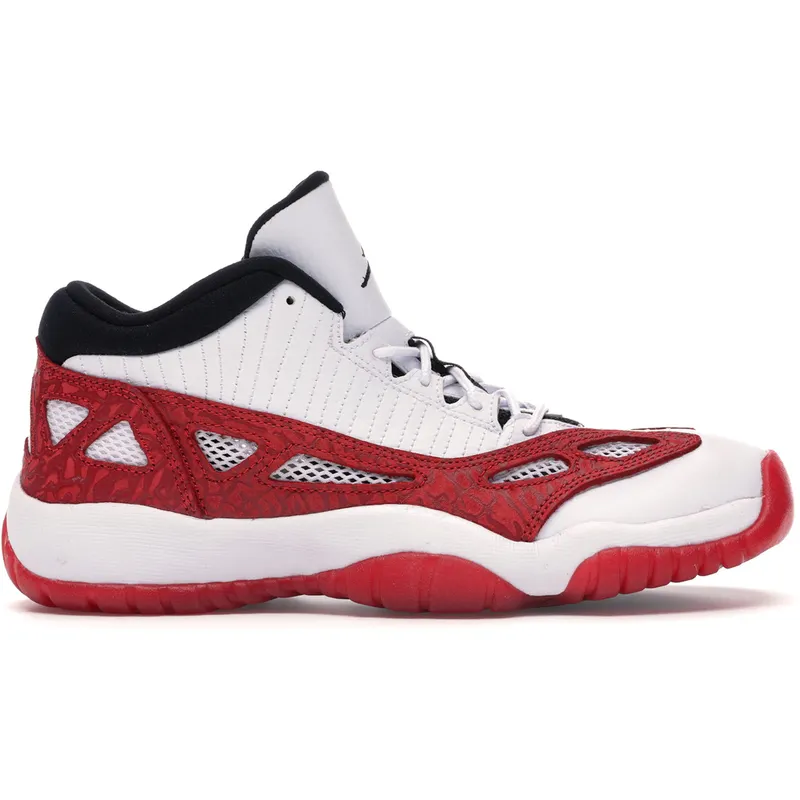 Jordan 11 Retro Low IE White Gym Red (GS) (919713-101)