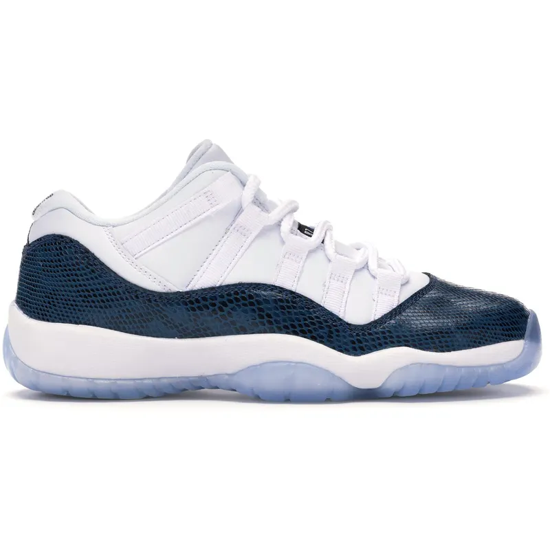 Jordan 11 Retro Low Snake Navy (2019) (GS) (CD6847-102)