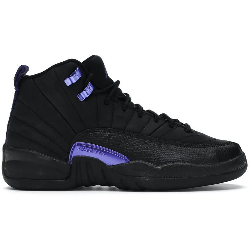 Jordan 12 Retro Black Dark Concord (GS) (DH0905-005)