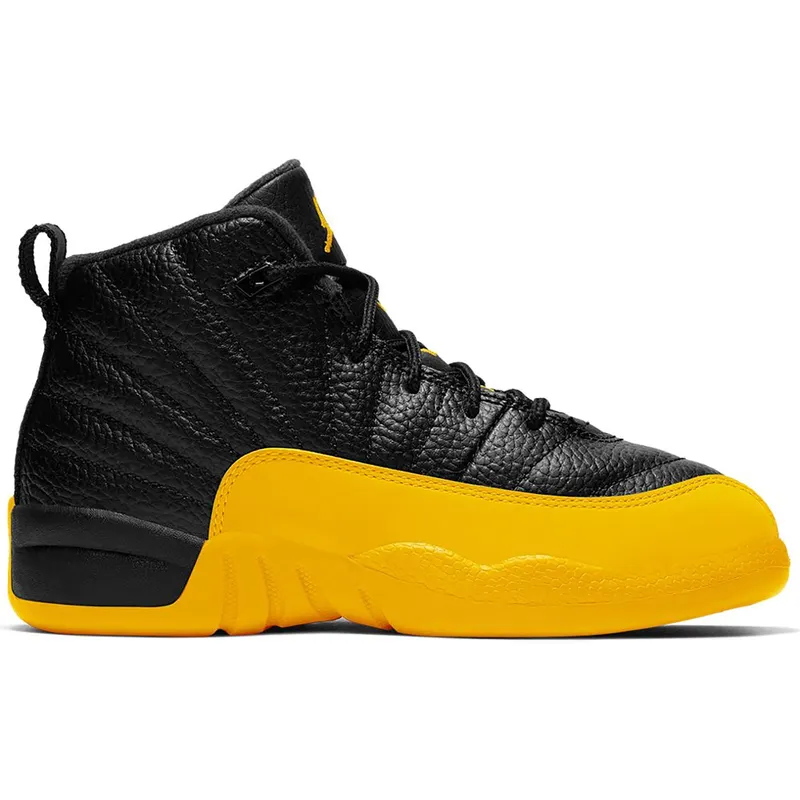 Jordan 12 Retro Black University Gold (PS) (151186-070)