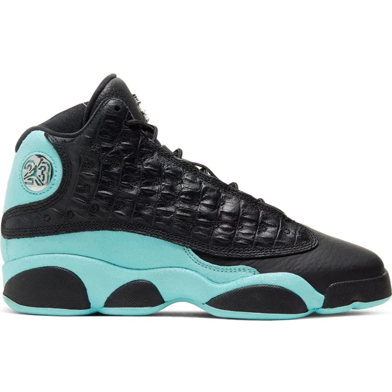 Jordan 13 Retro Black Island Green (GS) (884129-030)