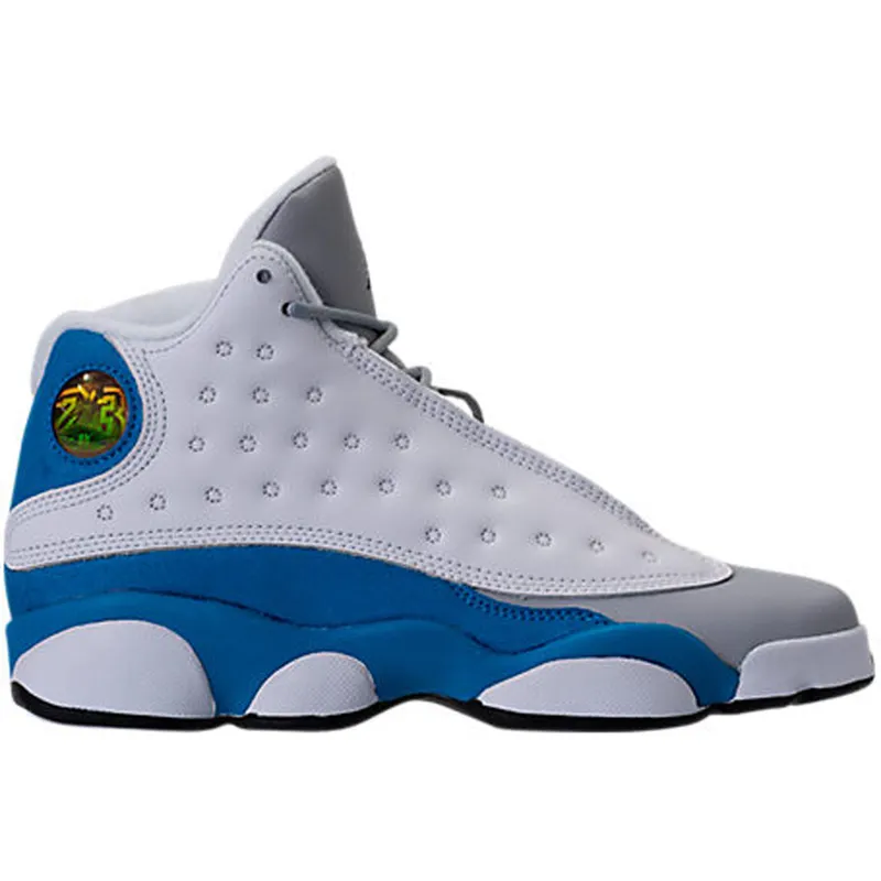 Jordan 13 Retro White Italy Blue (GS) (439358-107)