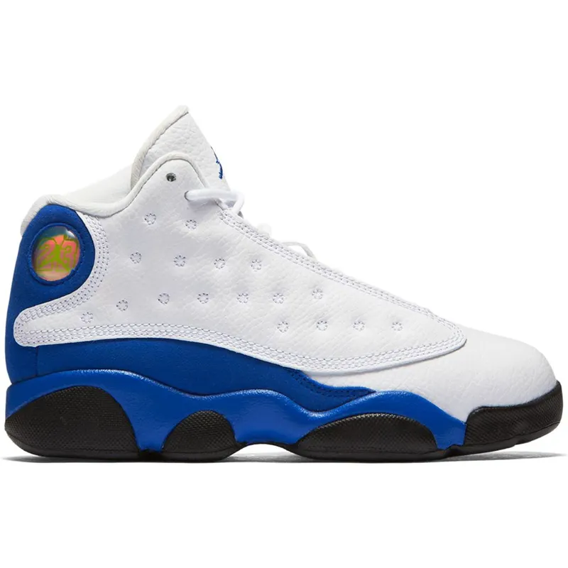 Jordan 13 Retro White Hyper Royal Black (PS) (414575-117)