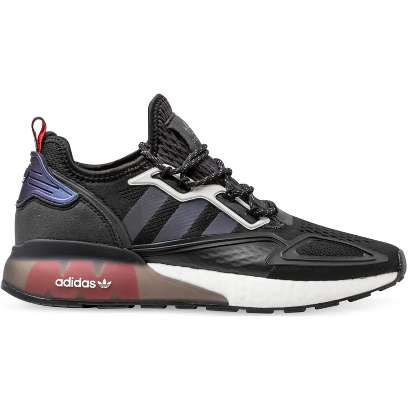 adidas ZX 2K Boost Black Iridescent Shock Red (FX7475)