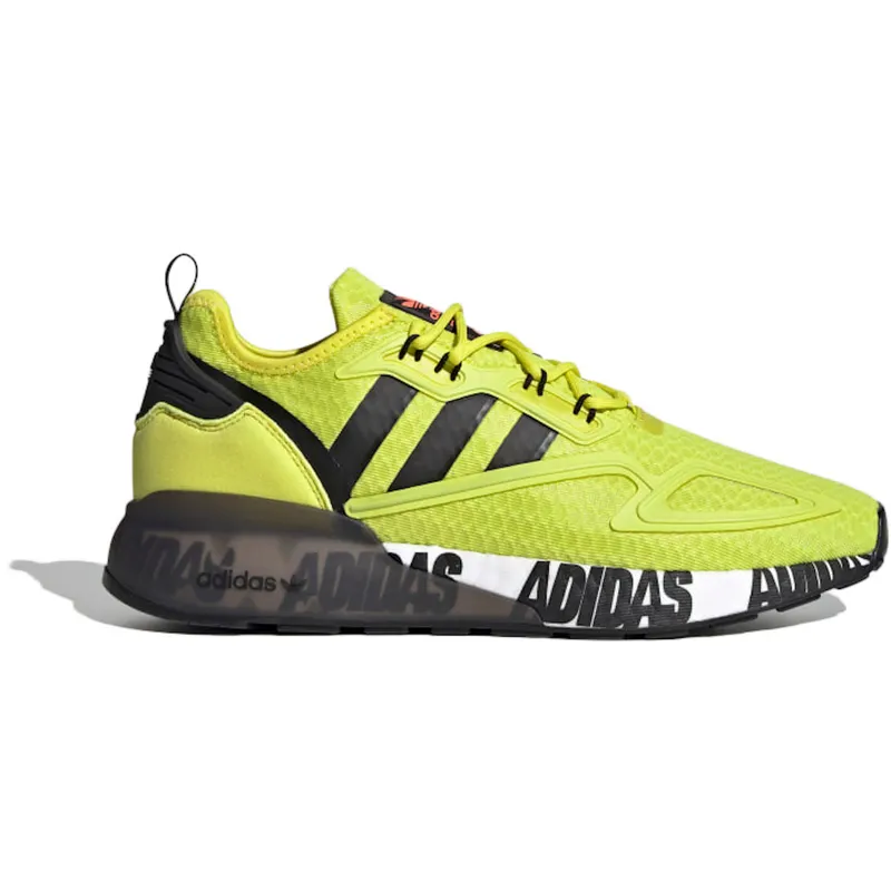 adidas ZX 2K Boost Bold Logo Graphic Acid Yellow (FX7031)