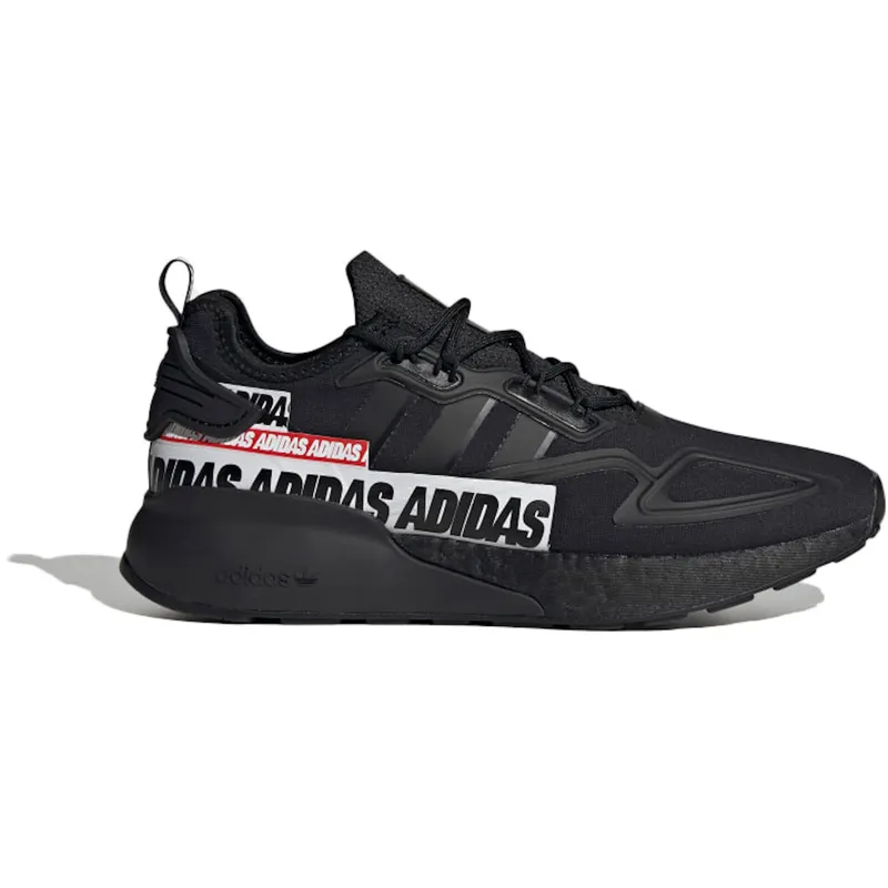 adidas ZX 2K Boost Bold Logo Graphic Black (FX7038)
