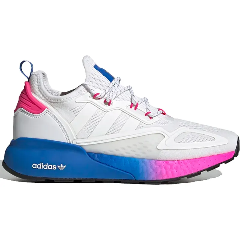 adidas ZX 2K Boost White Pink Blue (W) (FY0605)
