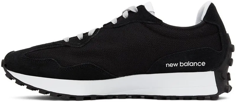 New Balance Black & Gray 327 Sneakers (MS327MM1)