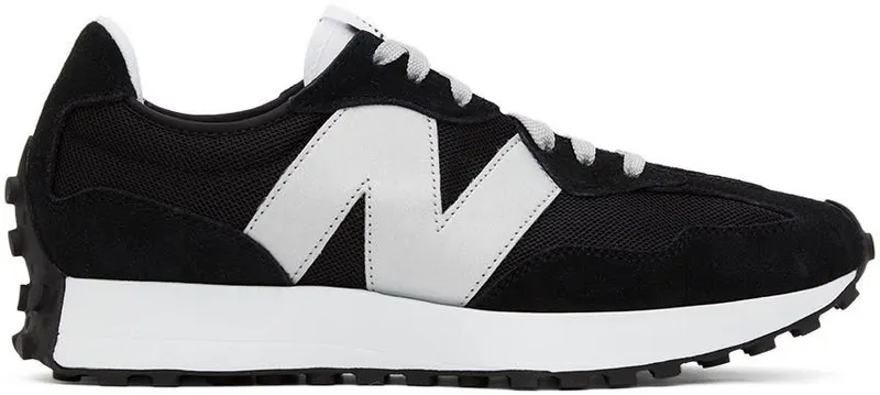 New Balance Black & Gray 327 Sneakers (MS327MM1)