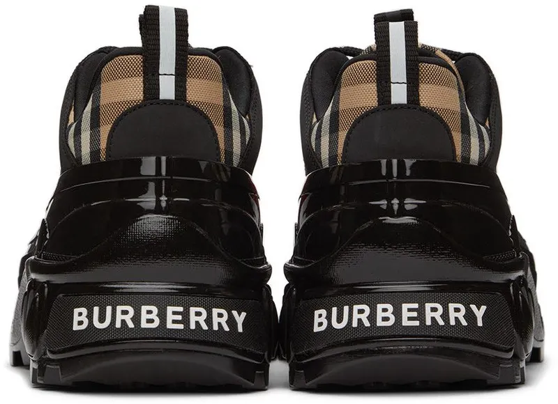 Burberry Black & Red Arthur Sneakers (8056924)