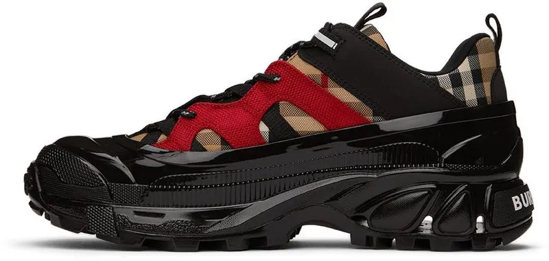 Burberry Black & Red Arthur Sneakers (8056924)