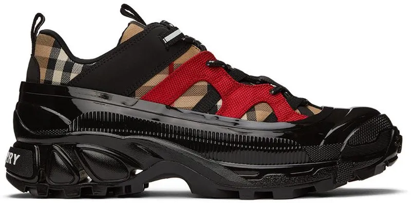 Burberry Black & Red Arthur Sneakers (8056924)