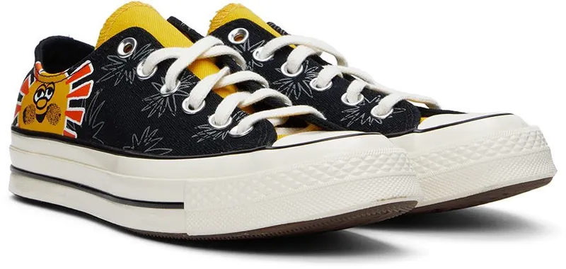 Converse Black Chuck 70 Sunny Floral Sneakers (172825C)