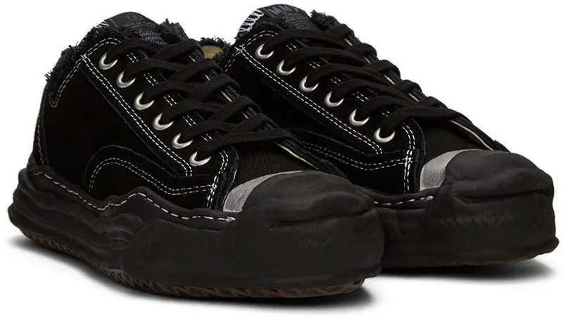 BED J.W. FORD Black Maison Mihara Yasuhiro Edition Hank Low Top Sneakers (BED-MH-SN02)