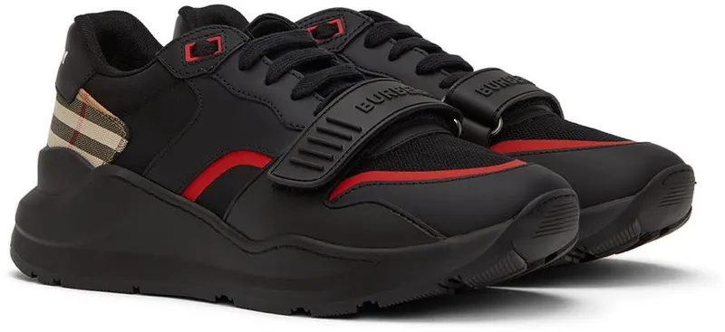 Burberry Black Ramsey Check Sneakers (8056920)
