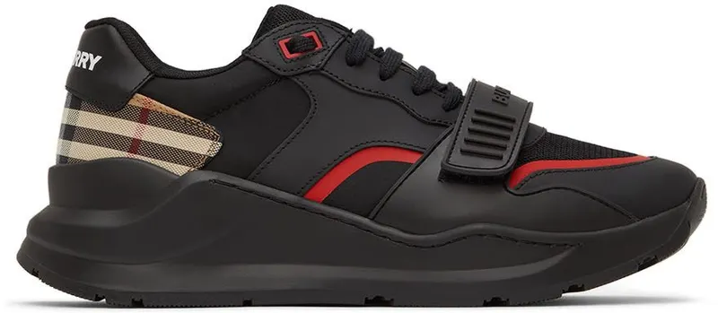 Burberry Black Ramsey Check Sneakers (8056920)
