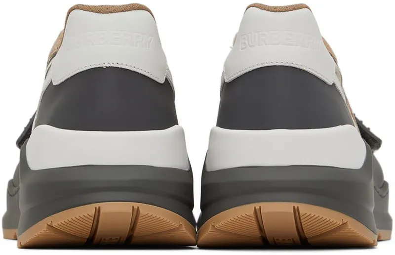 Burberry Gray Ramsey Check Sneakers (8056919)