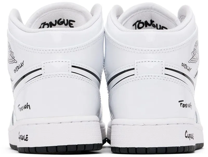 Air Jordan 1 Mid GS Sneaker School (DQ1864-100)