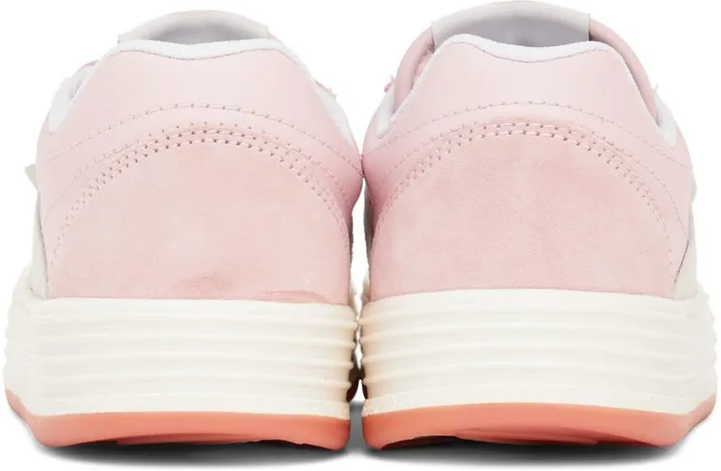 Palm Angels Pink Snow Low-Top Sneakers (PWIA034S22LEA0010130)