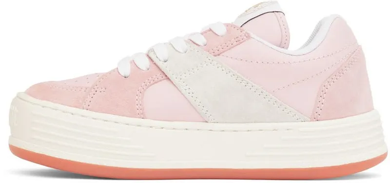 Palm Angels Pink Snow Low-Top Sneakers (PWIA034S22LEA0010130)