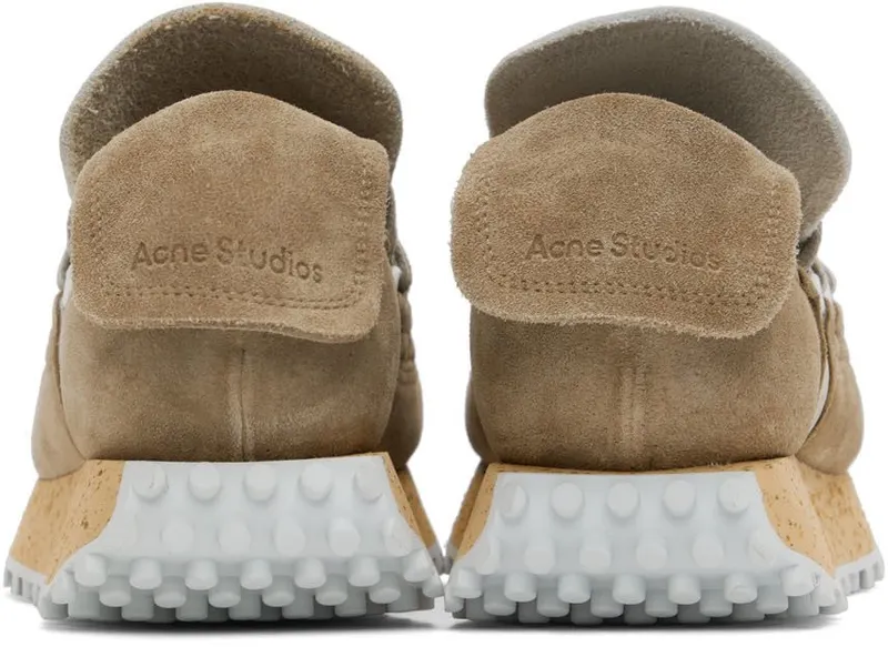 Acne Studios Black & Gray Suede Sneakers (BD0202-)