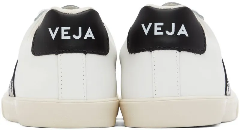 VEJA White & Black Esplar Sneakers (EO0200005)