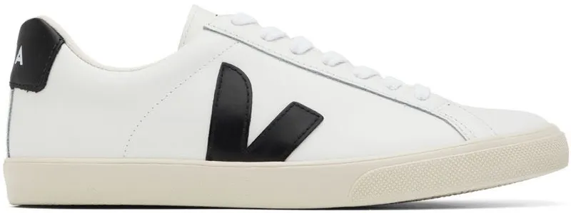 VEJA White & Black Esplar Sneakers (EO0200005)