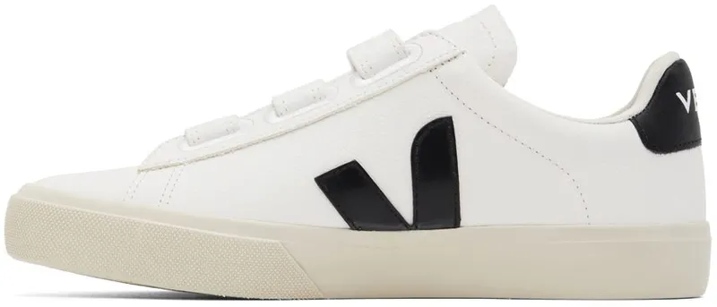 VEJA White & Black Recife Sneakers (RC0502790)