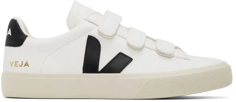 VEJA White & Black Recife Sneakers (RC0502790)