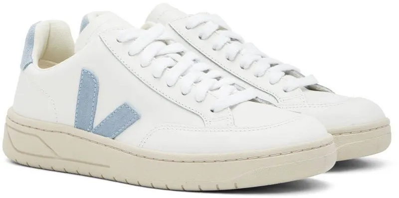 VEJA White & Blue V-12 Sneakers (XD0202787)