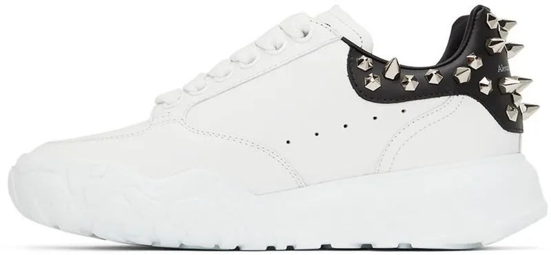 Alexander McQueen White Leather Court Sneakers (708081WICD5)