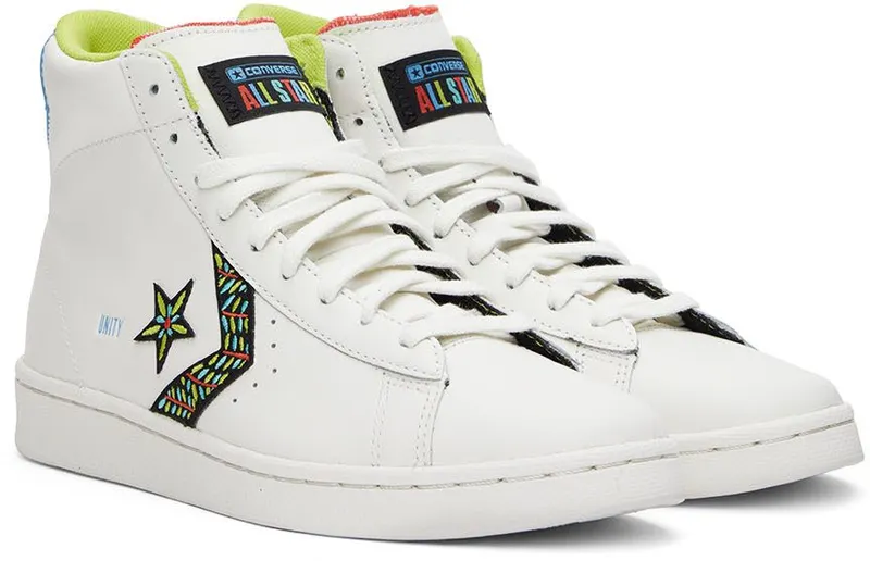 Converse White Peace & Unity Sneakers (172187C)